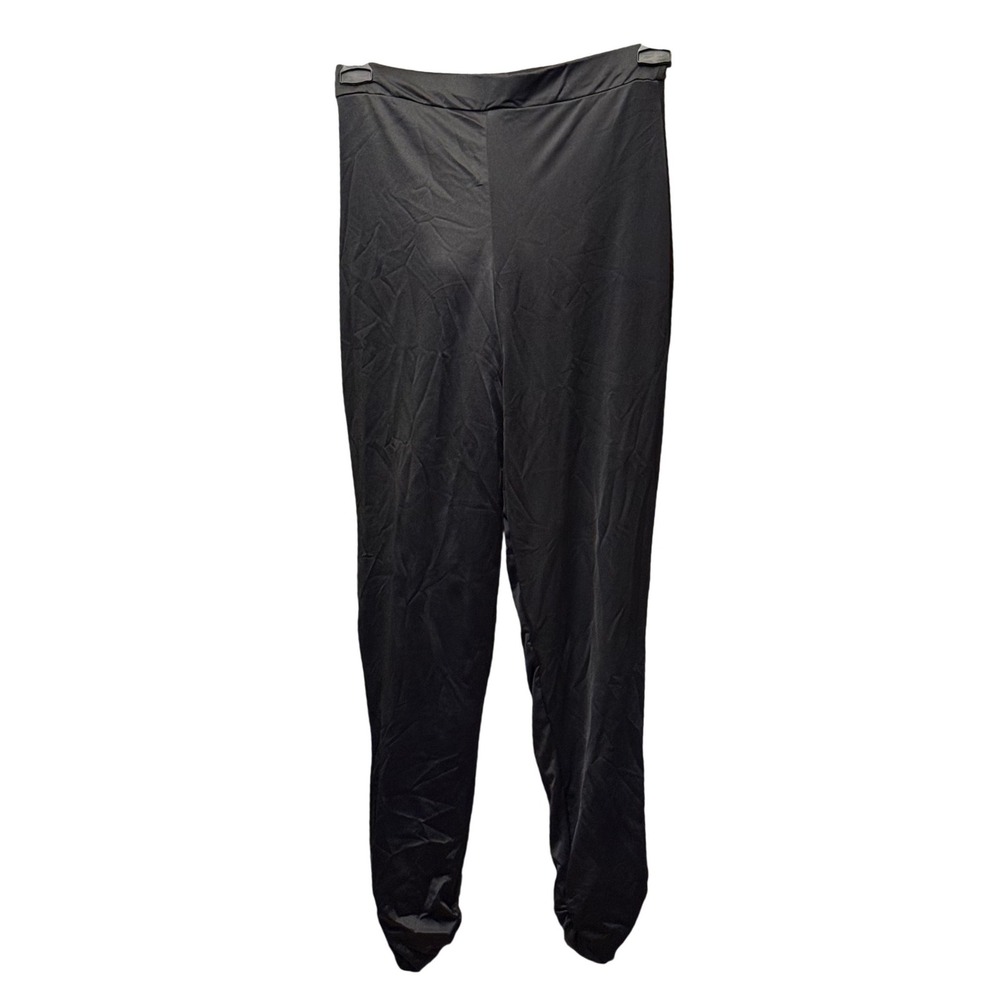 PrettyLittleThing Womens Black‎ Ruched Ankle Leggings Size 8 NWT High Rise